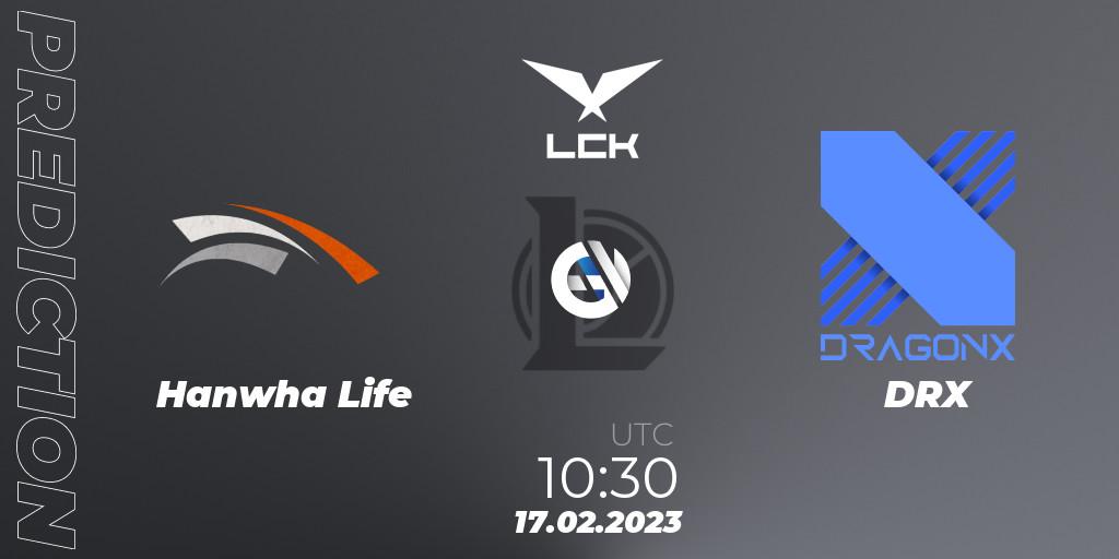 Hanwha Life Esports - DRX: Maç tahminleri. 17.02.23, LoL, LCK Spring 2023 - Group Stage
