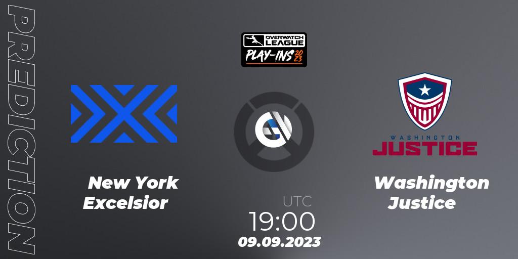 New York Excelsior - Washington Justice: Maç tahminleri. 09.09.23, Overwatch, Overwatch League 2023 - Play-Ins
