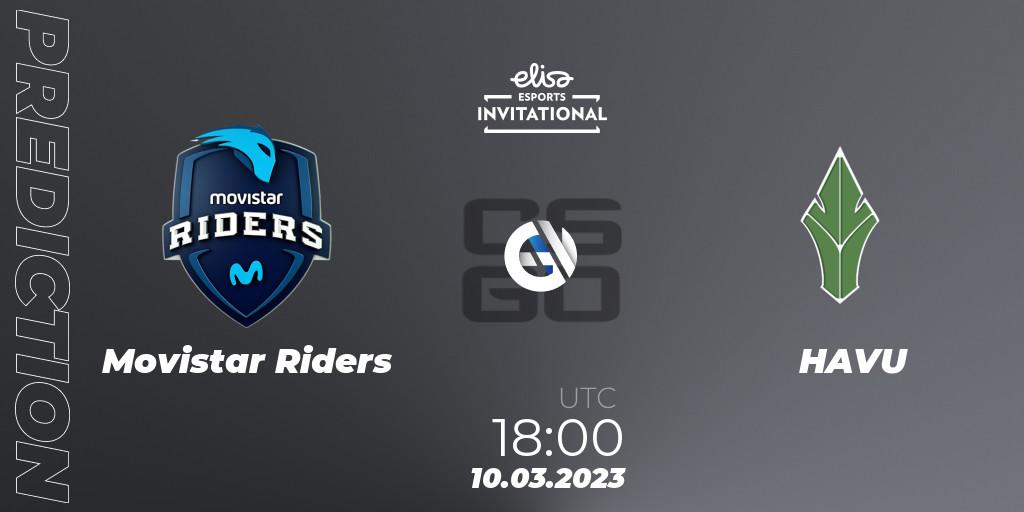 Movistar Riders - HAVU: Maç tahminleri. 10.03.23, CS2 (CS:GO), Elisa Invitational Winter 2023
