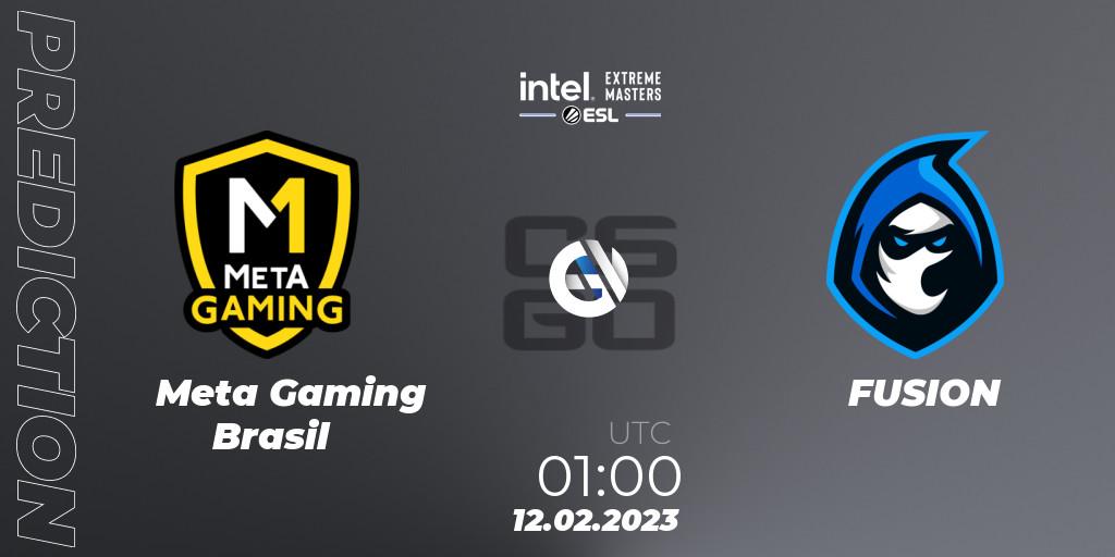 Meta Gaming Brasil - FUSION: Maç tahminleri. 12.02.2023 at 01:00, Counter-Strike (CS2), IEM Brazil Rio 2023 South America Open Qualifier 2
