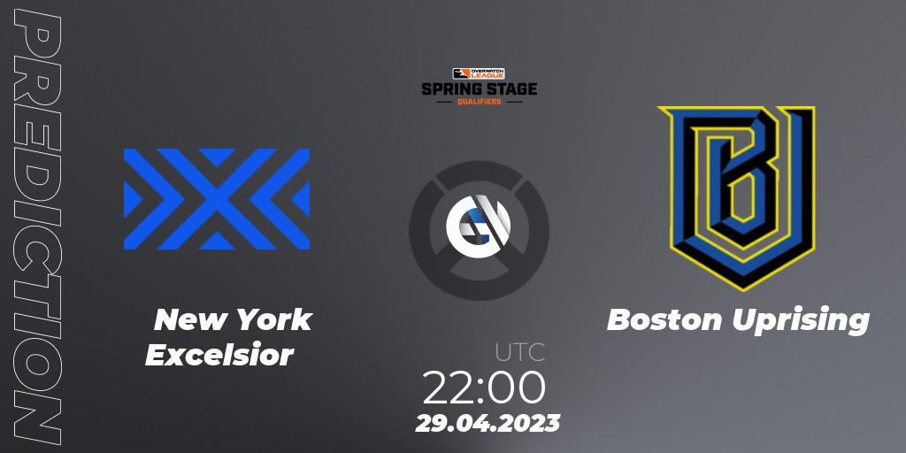 New York Excelsior - Boston Uprising: Maç tahminleri. 29.04.2023 at 22:00, Overwatch, OWL Stage Qualifiers Spring 2023 West