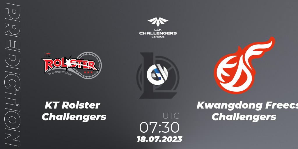KT Rolster Challengers - Kwangdong Freecs Challengers: Maç tahminleri. 18.07.2023 at 08:00, LoL, LCK Challengers League 2023 Summer - Group Stage