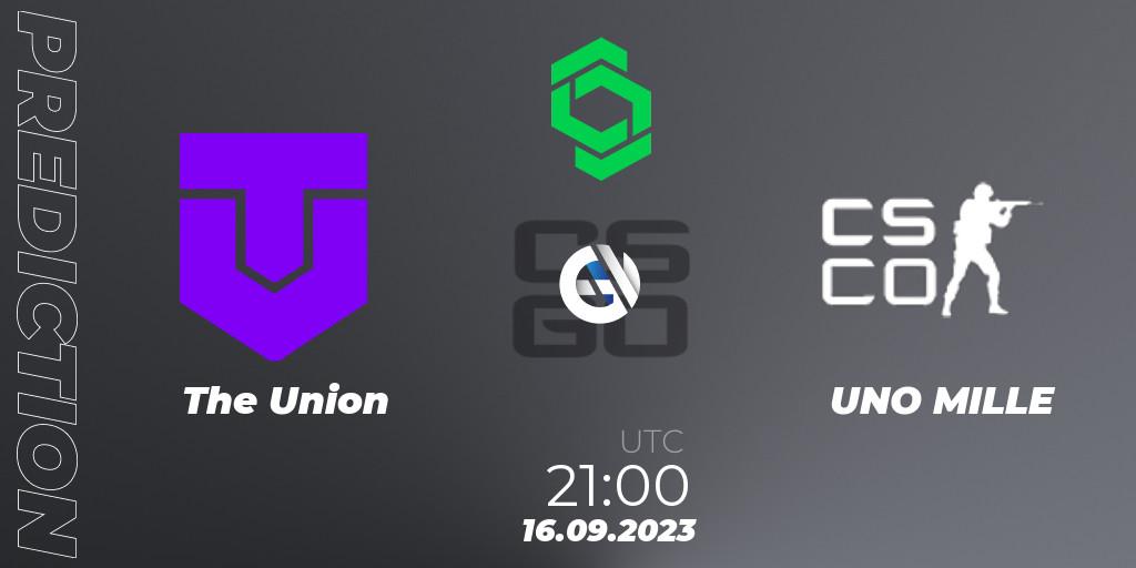 The Union - UNO MILLE: Maç tahminleri. 16.09.2023 at 21:00, Counter-Strike (CS2), CCT South America Series #11