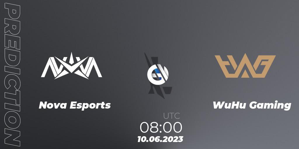 Nova Esports - WuHu Gaming: Maç tahminleri. 10.06.23, Wild Rift, WRL Asia 2023 - Season 1 - Regular Season
