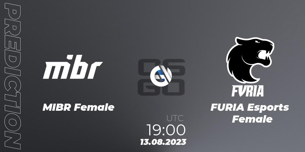 MIBR Female - FURIA Esports Female: Maç tahminleri. 13.08.2023 at 19:00, Counter-Strike (CS2), Gamers Club Women Masters VII