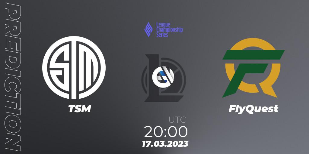 TSM - FlyQuest: Maç tahminleri. 17.02.2023 at 01:00, LoL, LCS Spring 2023 - Group Stage