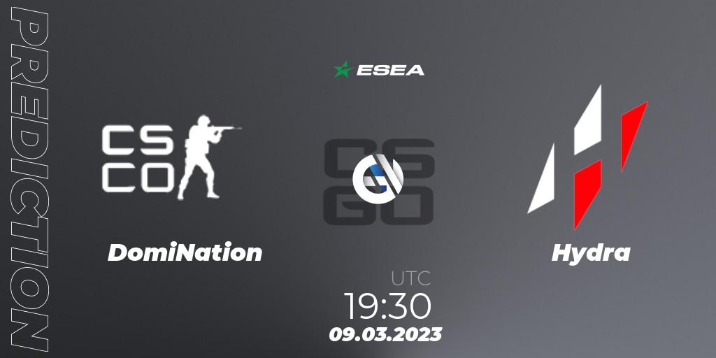 DomiNation eSports - Hydra: Maç tahminleri. 09.03.2023 at 15:00, Counter-Strike (CS2), ESEA Season 44: Advanced Division - Europe
