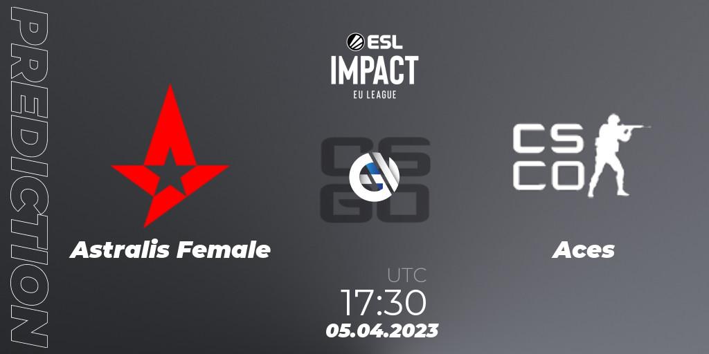 Astralis Female - Aces: Maç tahminleri. 05.04.23, CS2 (CS:GO), ESL Impact League Season 3: European Division