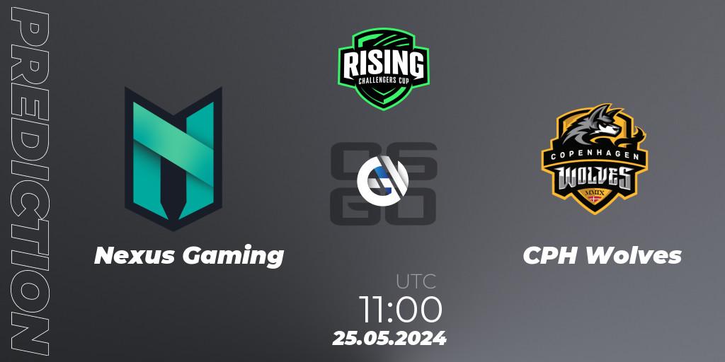 Nexus Gaming - CPH Wolves: Maç tahminleri. 26.05.2024 at 14:00, Counter-Strike (CS2), Rising Challengers Cup #1