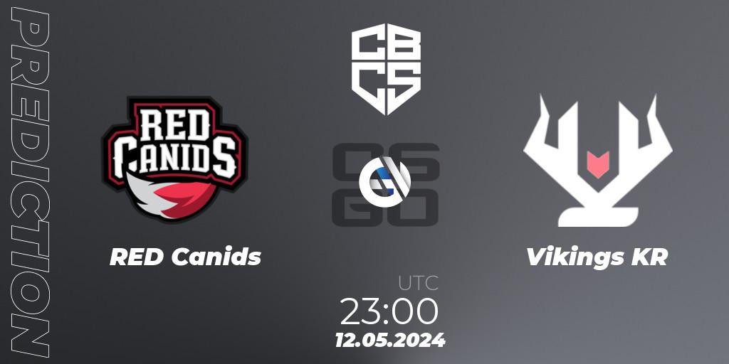 RED Canids - Vikings KR: Maç tahminleri. 12.05.2024 at 22:50, Counter-Strike (CS2), CBCS Season 4