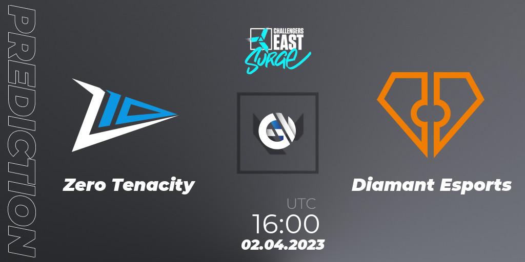 Zero Tenacity - Diamant Esports: Maç tahminleri. 02.04.23, VALORANT, VALORANT Challengers 2023 East: Surge Split 2