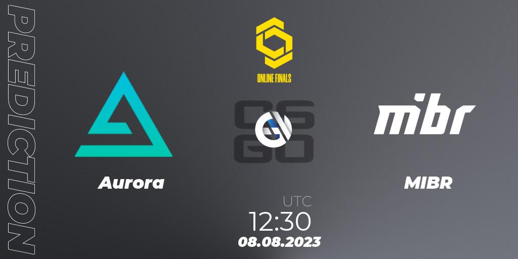 Aurora - MIBR: Maç tahminleri. 08.08.2023 at 13:50, Counter-Strike (CS2), CCT 2023 Online Finals 2