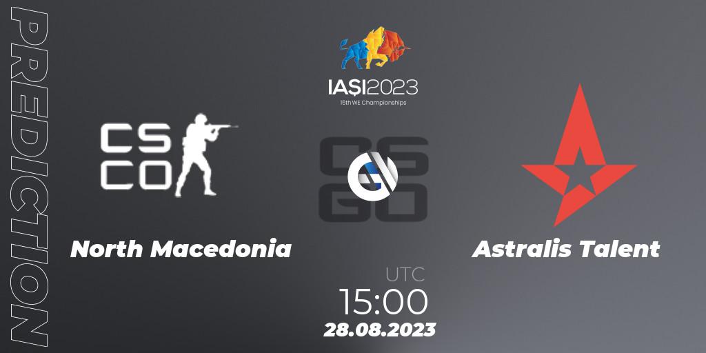 North Macedonia - Astralis Talent: Maç tahminleri. 28.08.2023 at 17:35, Counter-Strike (CS2), IESF World Esports Championship 2023