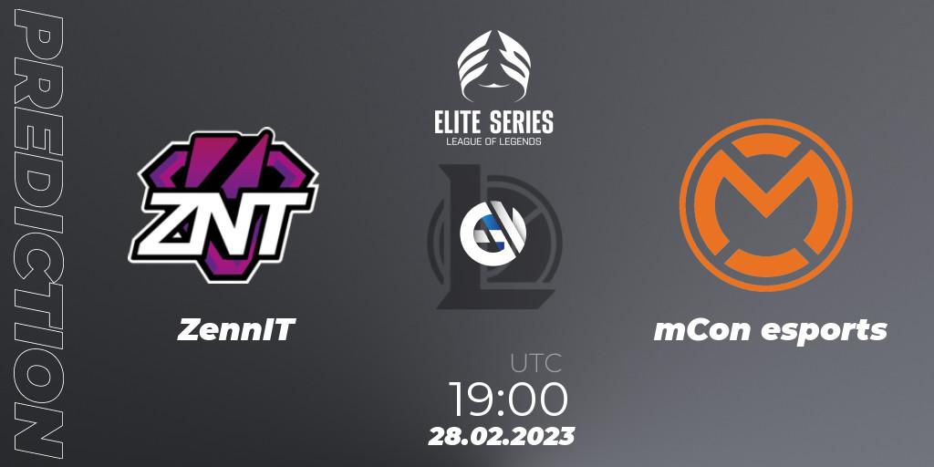 ZennIT - mCon esports: Maç tahminleri. 28.02.2023 at 19:00, LoL, Elite Series Spring 2023 - Group Stage