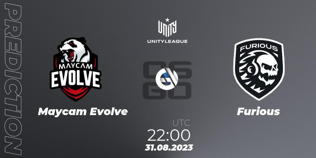 Maycam Evolve - Furious: Maç tahminleri. 31.08.2023 at 22:00, Counter-Strike (CS2), LVP Unity League Argentina 2023