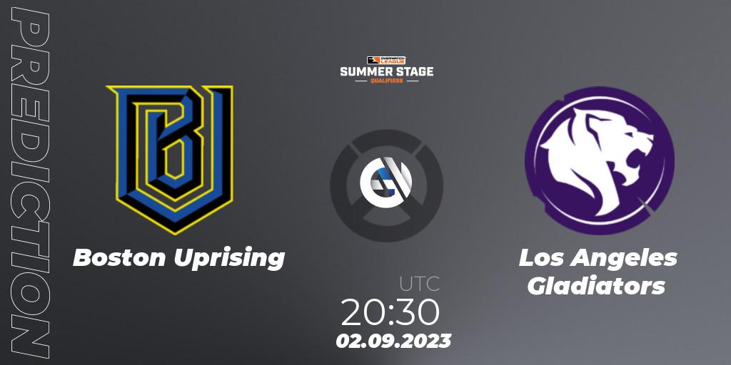 Boston Uprising - Los Angeles Gladiators: Maç tahminleri. 02.09.2023 at 20:30, Overwatch, Overwatch League 2023 - Summer Stage Qualifiers