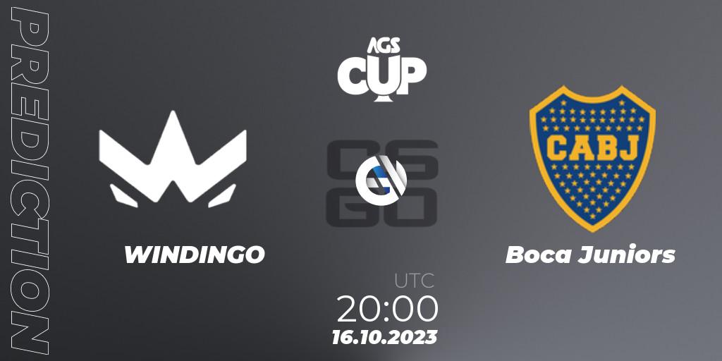 WINDINGO - Boca Juniors: Maç tahminleri. 16.10.2023 at 20:15, Counter-Strike (CS2), AGS CUP 2023