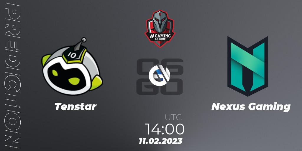 Tenstar - Nexus Gaming: Maç tahminleri. 11.02.23, CS2 (CS:GO), A1 Gaming League 2023