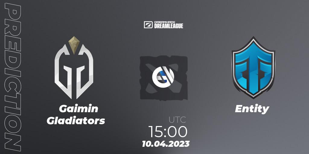 Gaimin Gladiators - Entity: Maç tahminleri. 10.04.23, Dota 2, DreamLeague Season 19 - Group Stage 1