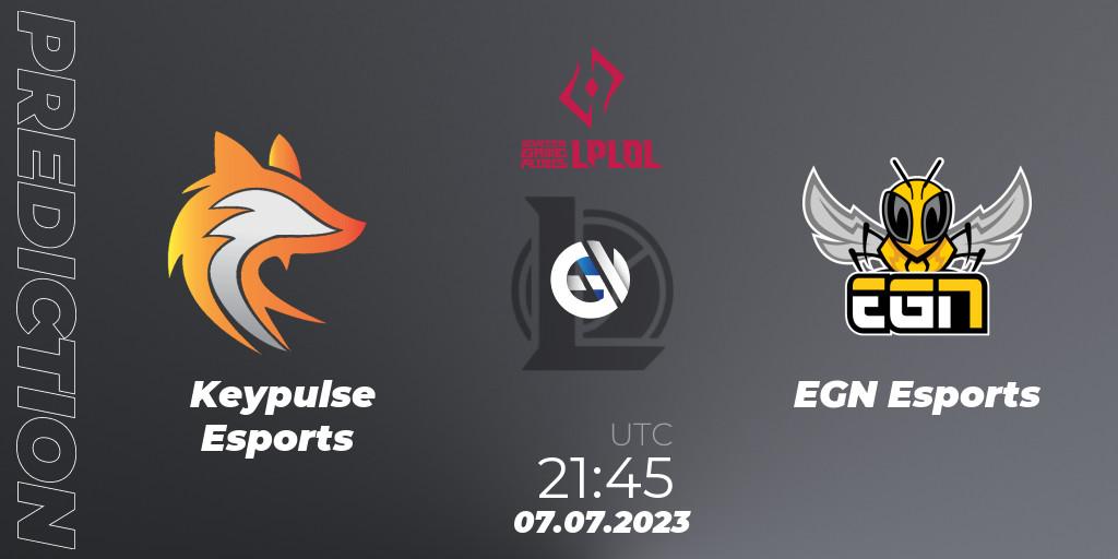 Keypulse Esports - EGN Esports: Maç tahminleri. 15.06.2023 at 21:45, LoL, LPLOL Split 2 2023 - Group Stage