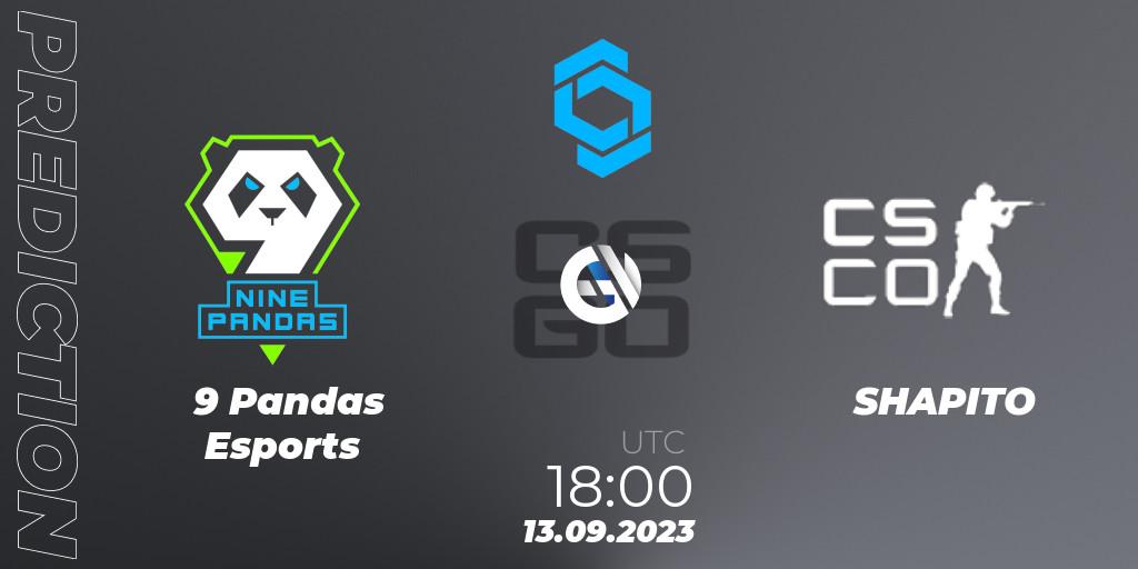 9 Pandas Esports - SHAPITO: Maç tahminleri. 13.09.2023 at 19:00, Counter-Strike (CS2), CCT East Europe Series #2