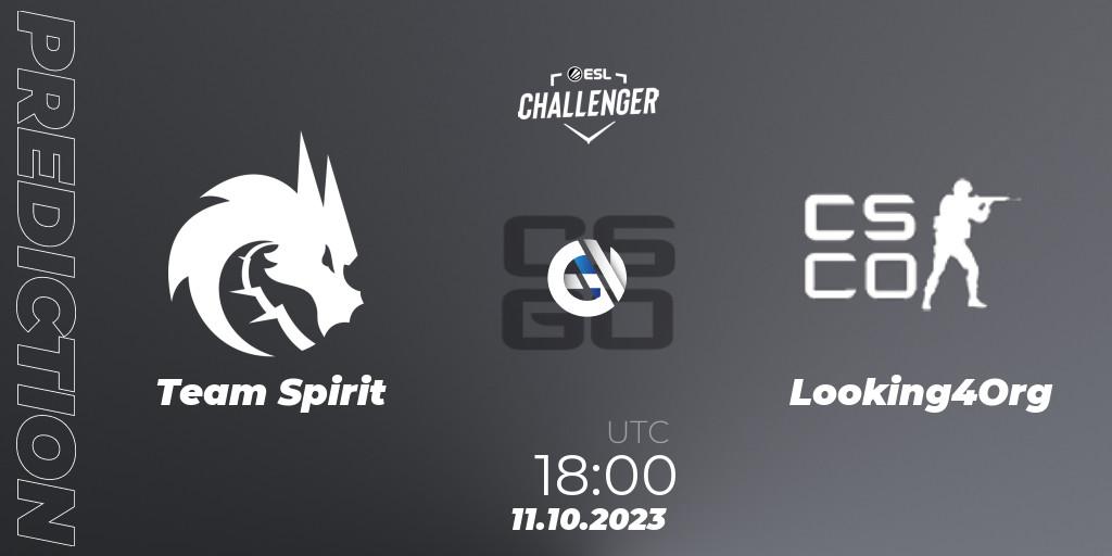 Team Spirit - Looking4Org: Maç tahminleri. 11.10.2023 at 18:00, Counter-Strike (CS2), ESL Challenger at DreamHack Winter 2023: European Qualifier