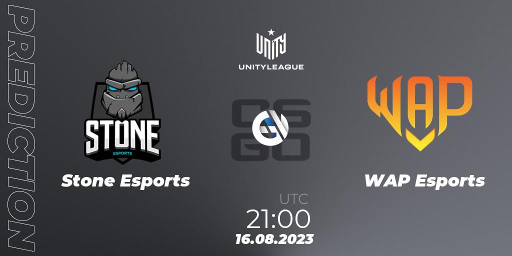 Stone Esports - WAP Esports: Maç tahminleri. 16.08.2023 at 21:00, Counter-Strike (CS2), LVP Unity League Argentina 2023