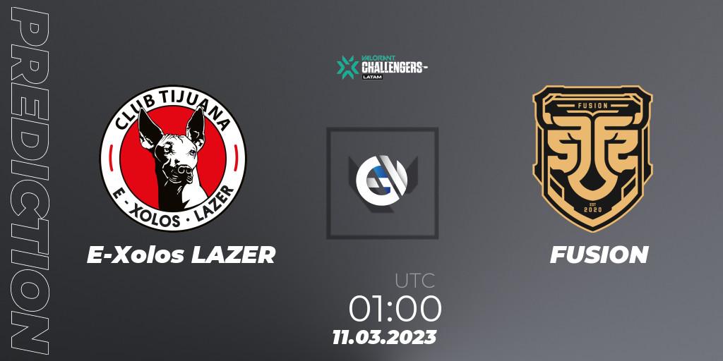 E-Xolos LAZER - FUSION: Maç tahminleri. 15.03.2023 at 02:00, VALORANT, VALORANT Challengers 2023: LAN Split 1