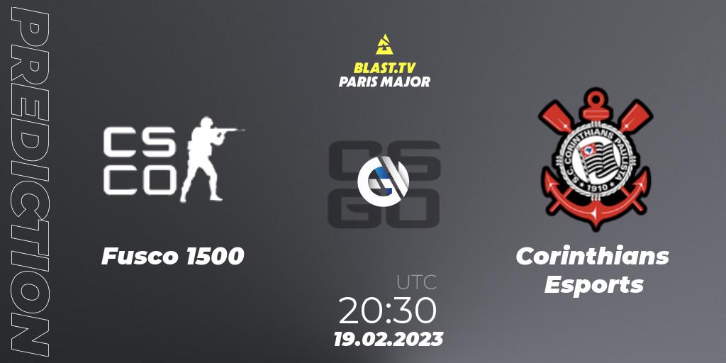 Fuscão 1500 - Corinthians Esports: Maç tahminleri. 19.02.2023 at 20:30, Counter-Strike (CS2), BLAST.tv Paris Major 2023 South America RMR Closed Qualifier