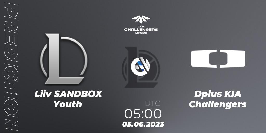 Liiv SANDBOX Youth - Dplus KIA Challengers: Maç tahminleri. 05.06.23, LoL, LCK Challengers League 2023 Summer - Group Stage
