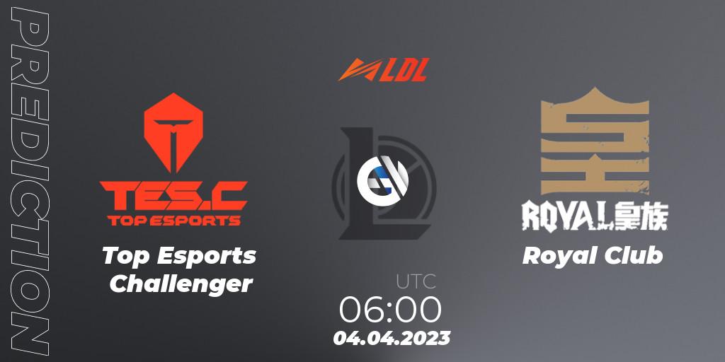 Top Esports Challenger - Royal Club: Maç tahminleri. 04.04.2023 at 06:00, LoL, LDL 2023 - Regular Season