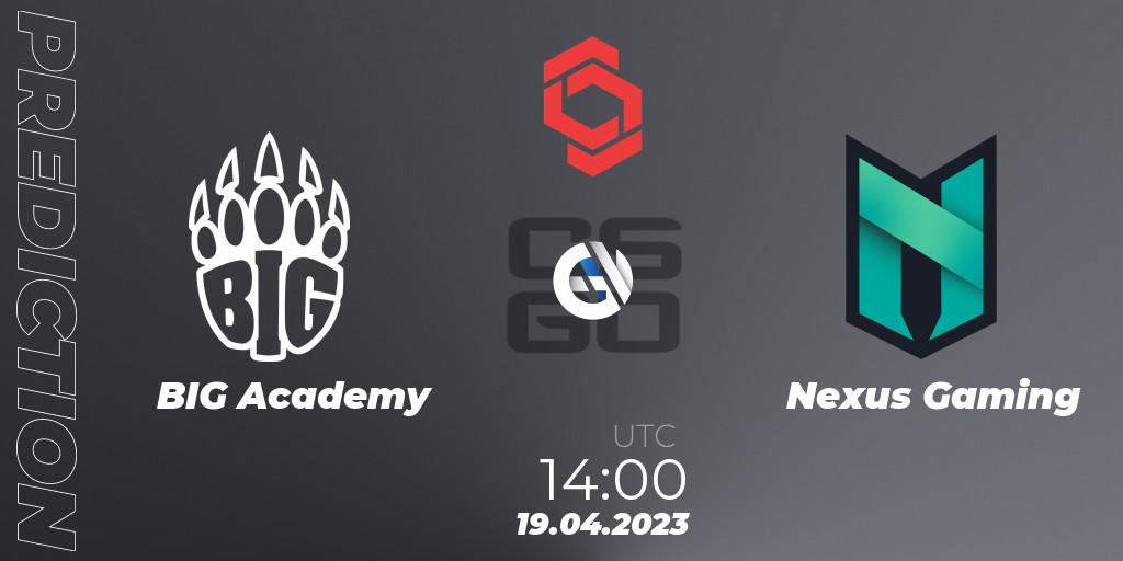 BIG Academy - Nexus Gaming: Maç tahminleri. 19.04.2023 at 15:20, Counter-Strike (CS2), CCT Central Europe Series #6