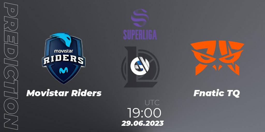Movistar Riders - Fnatic TQ: Maç tahminleri. 29.06.2023 at 16:00, LoL, Superliga Summer 2023 - Group Stage