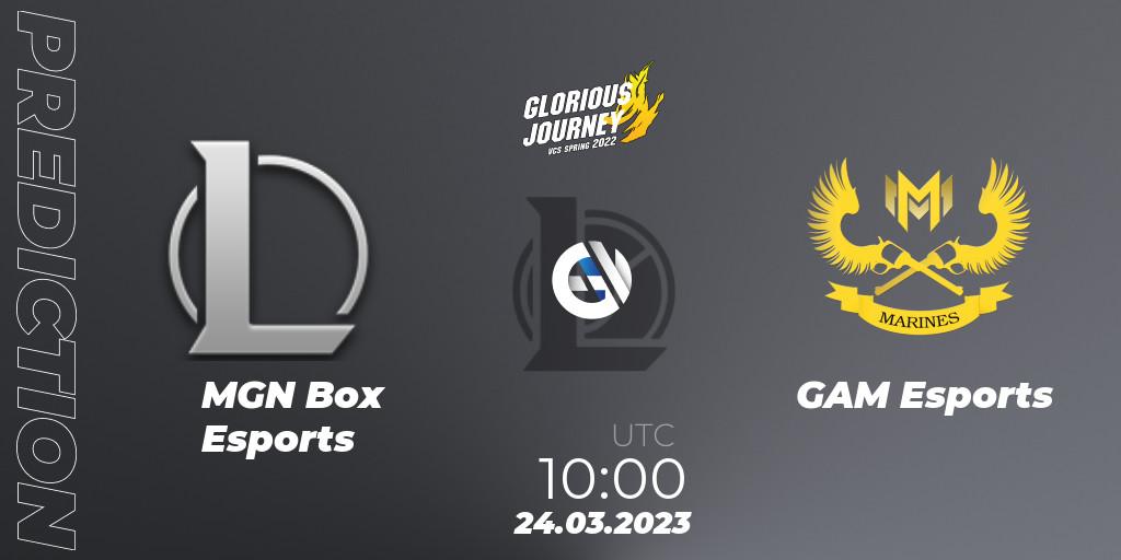 MGN Box Esports - GAM Esports: Maç tahminleri. 02.03.2023 at 13:10, LoL, VCS Spring 2023 - Group Stage