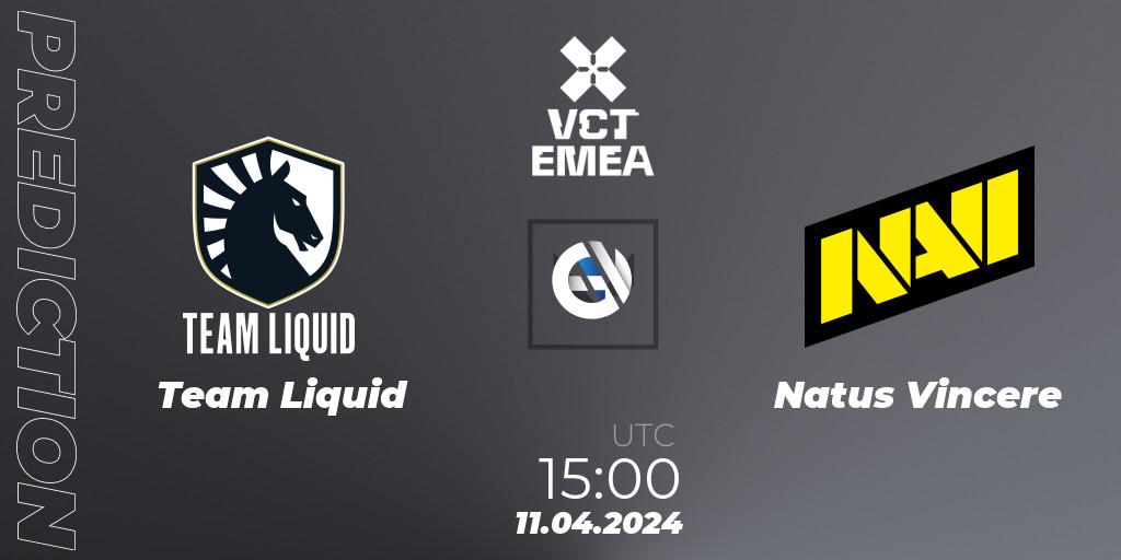 Team Liquid - Natus Vincere: Maç tahminleri. 11.04.24, VALORANT, VALORANT Champions Tour 2024: EMEA League - Stage 1 - Group Stage