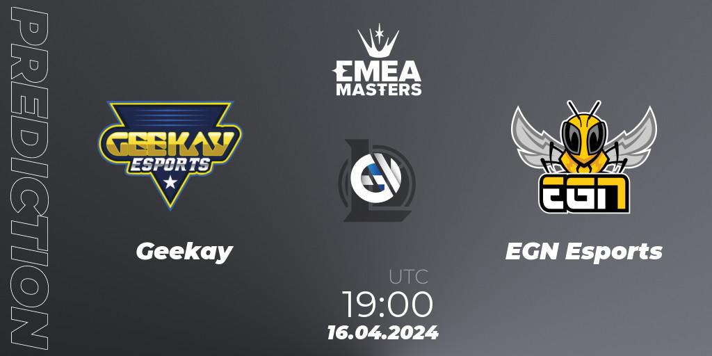 Geekay - EGN Esports: Maç tahminleri. 16.04.24, LoL, EMEA Masters Spring 2024 - Play-In