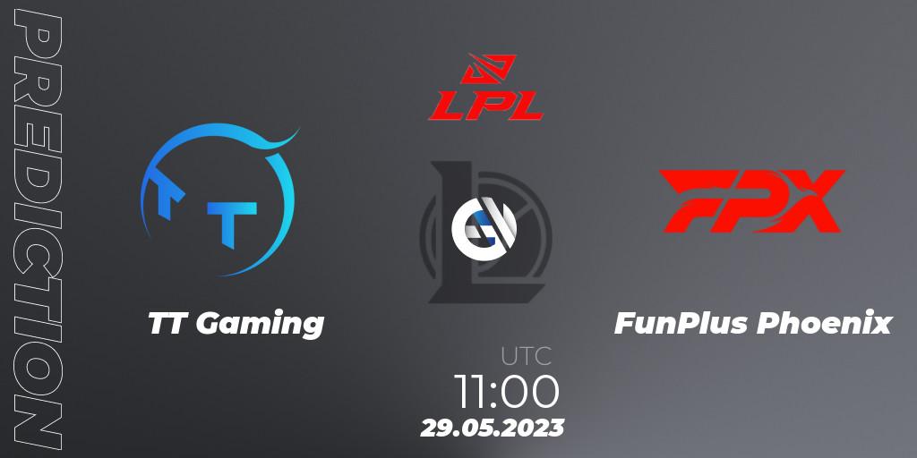 TT Gaming - FunPlus Phoenix: Maç tahminleri. 29.05.2023 at 12:05, LoL, LPL Summer 2023 Regular Season