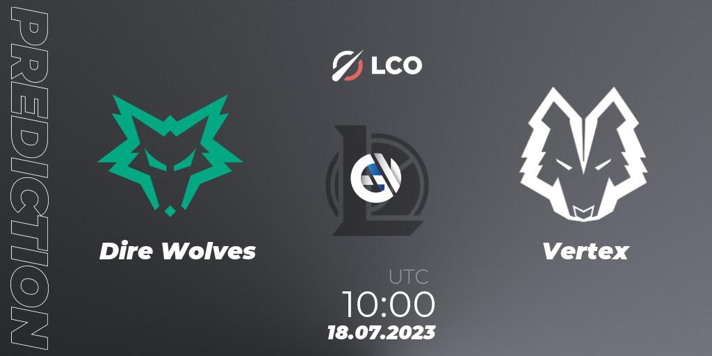 Dire Wolves - Vertex: Maç tahminleri. 18.07.23, LoL, LCO Split 2 2023 - Playoffs