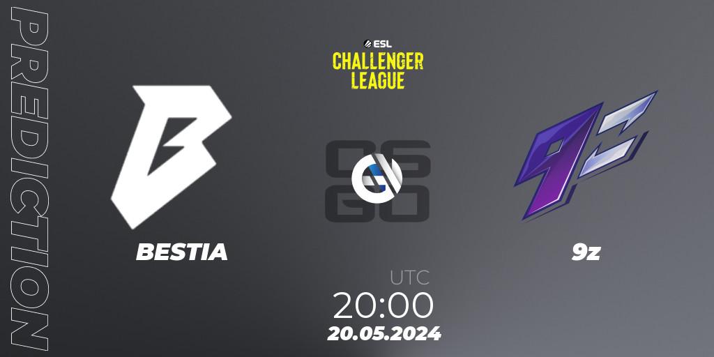 BESTIA - 9z: Maç tahminleri. 20.05.2024 at 20:15, Counter-Strike (CS2), ESL Challenger League Season 47: South America