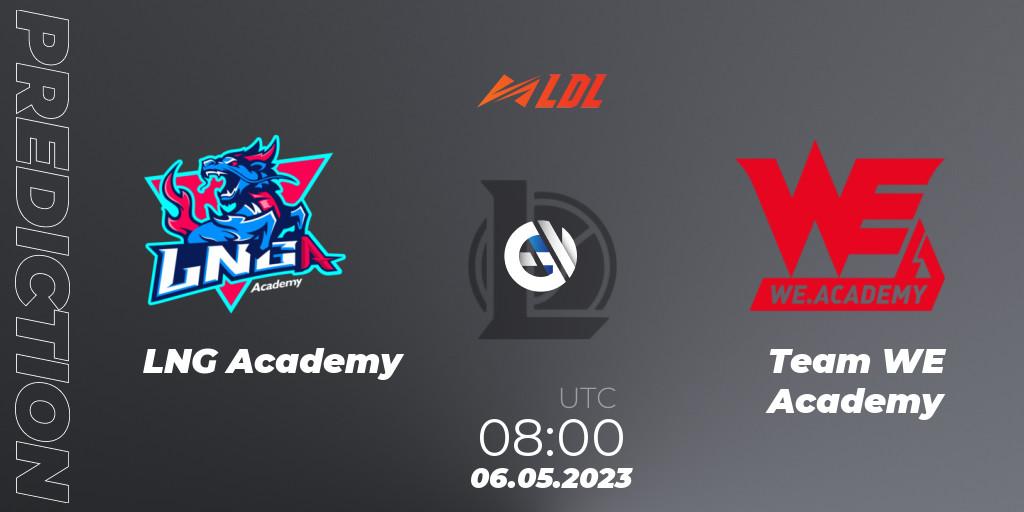 LNG Academy - Team WE Academy: Maç tahminleri. 06.05.2023 at 08:00, LoL, LDL 2023 - Regular Season - Stage 2