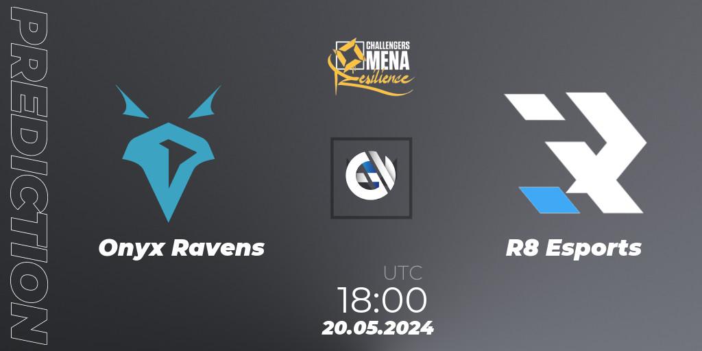 Onyx Ravens - R8 Esports: Maç tahminleri. 20.05.2024 at 18:00, VALORANT, VALORANT Challengers 2024 MENA: Resilience Split 2 - Levant and North Africa