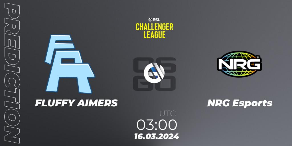 FLUFFY AIMERS - NRG Esports: Maç tahminleri. 16.03.24, CS2 (CS:GO), ESL Challenger League Season 47: North America