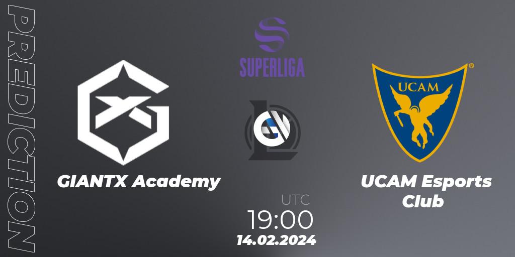 GIANTX Academy - UCAM Esports Club: Maç tahminleri. 14.02.2024 at 19:00, LoL, Superliga Spring 2024 - Group Stage