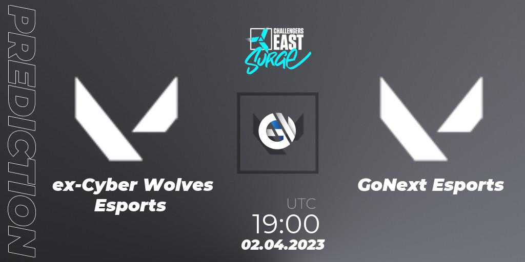 ex-Cyber Wolves Esports - GoNext Esports: Maç tahminleri. 02.04.23, VALORANT, VALORANT Challengers 2023 East: Surge Split 2