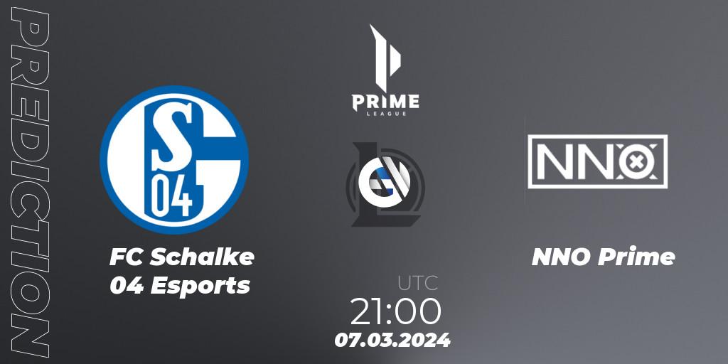 FC Schalke 04 Esports - NNO Prime: Maç tahminleri. 07.03.24, LoL, Prime League Spring 2024 - Group Stage