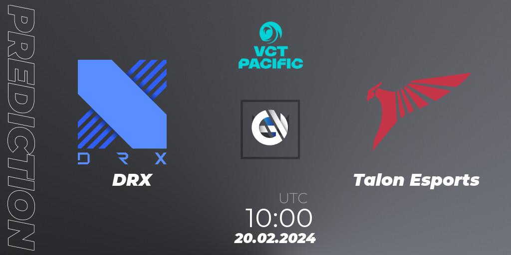 DRX - Talon Esports: Maç tahminleri. 20.02.24, VALORANT, VCT 2024: Pacific Kickoff