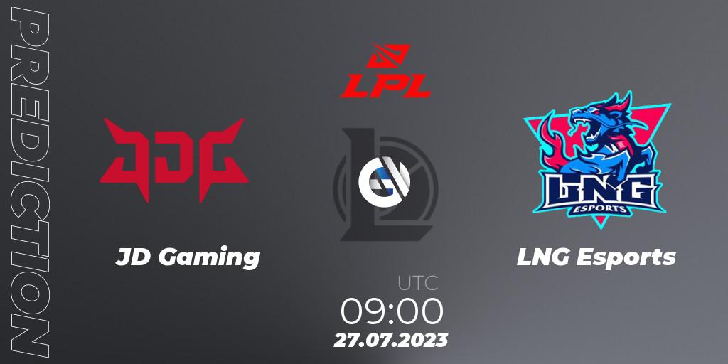 JD Gaming - LNG Esports: Maç tahminleri. 27.07.23, LoL, LPL Summer 2023 - Playoffs