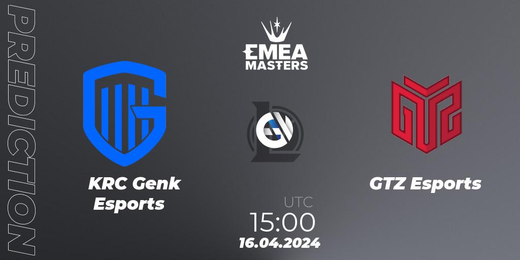 KRC Genk Esports - GTZ Esports: Maç tahminleri. 16.04.24, LoL, EMEA Masters Spring 2024 - Play-In