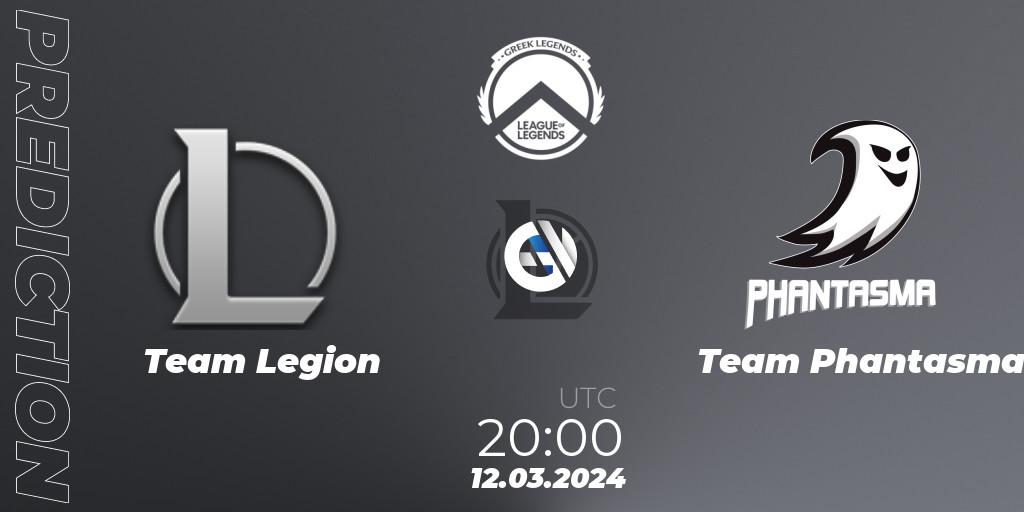 Team Legion - Team Phantasma: Maç tahminleri. 12.03.2024 at 20:00, LoL, GLL Spring 2024
