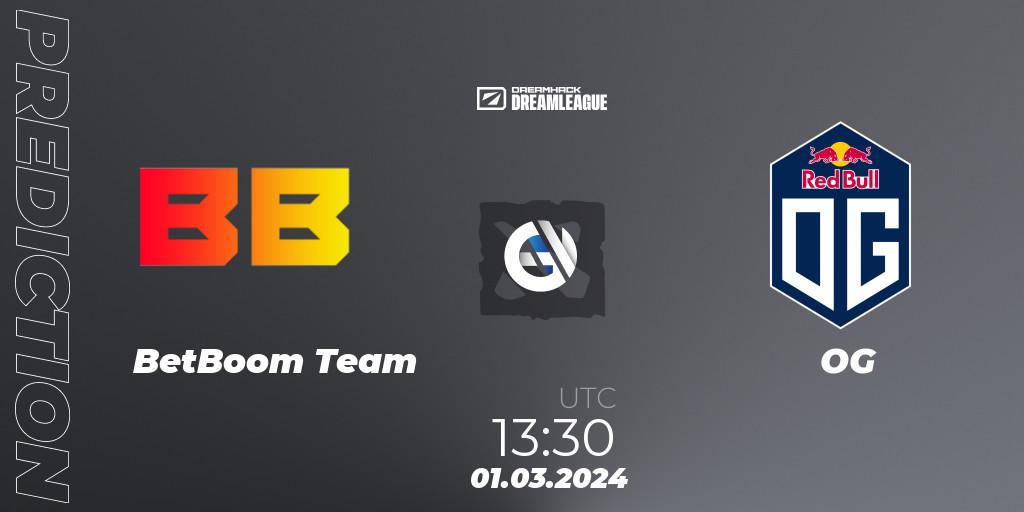 BetBoom Team - OG: Maç tahminleri. 01.03.24, Dota 2, DreamLeague Season 22